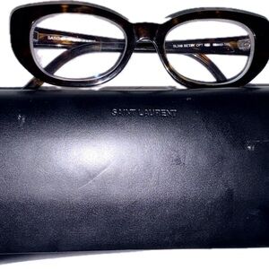 Saint Laurent Betty Tortoise Brown Frame Women's Glasses